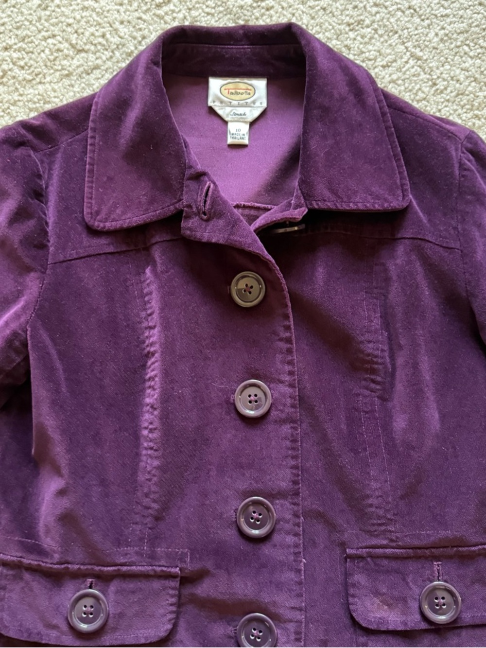 Vintage Talbots velvet jacket - Picture 2 of 11
